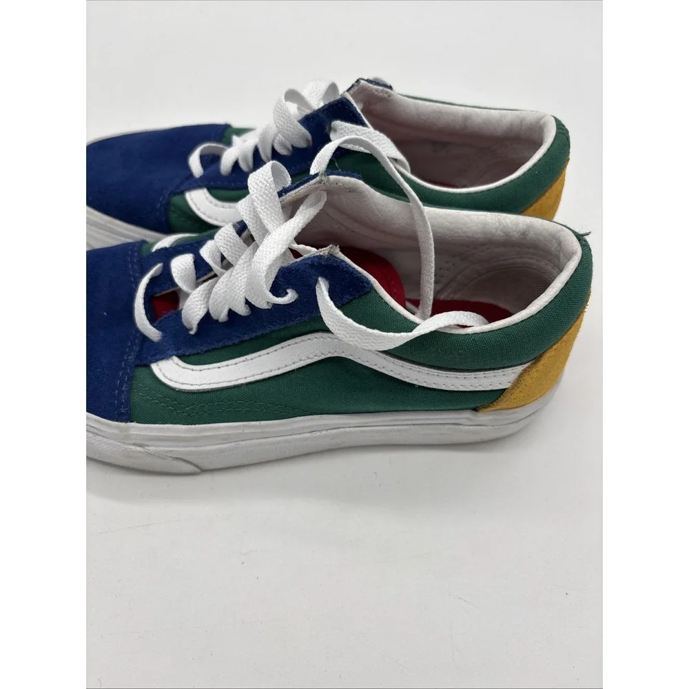 VANS Old Skool Yacht Club Vibrant blue, green, yellow Retro, Shoes Sneakers Sz 4